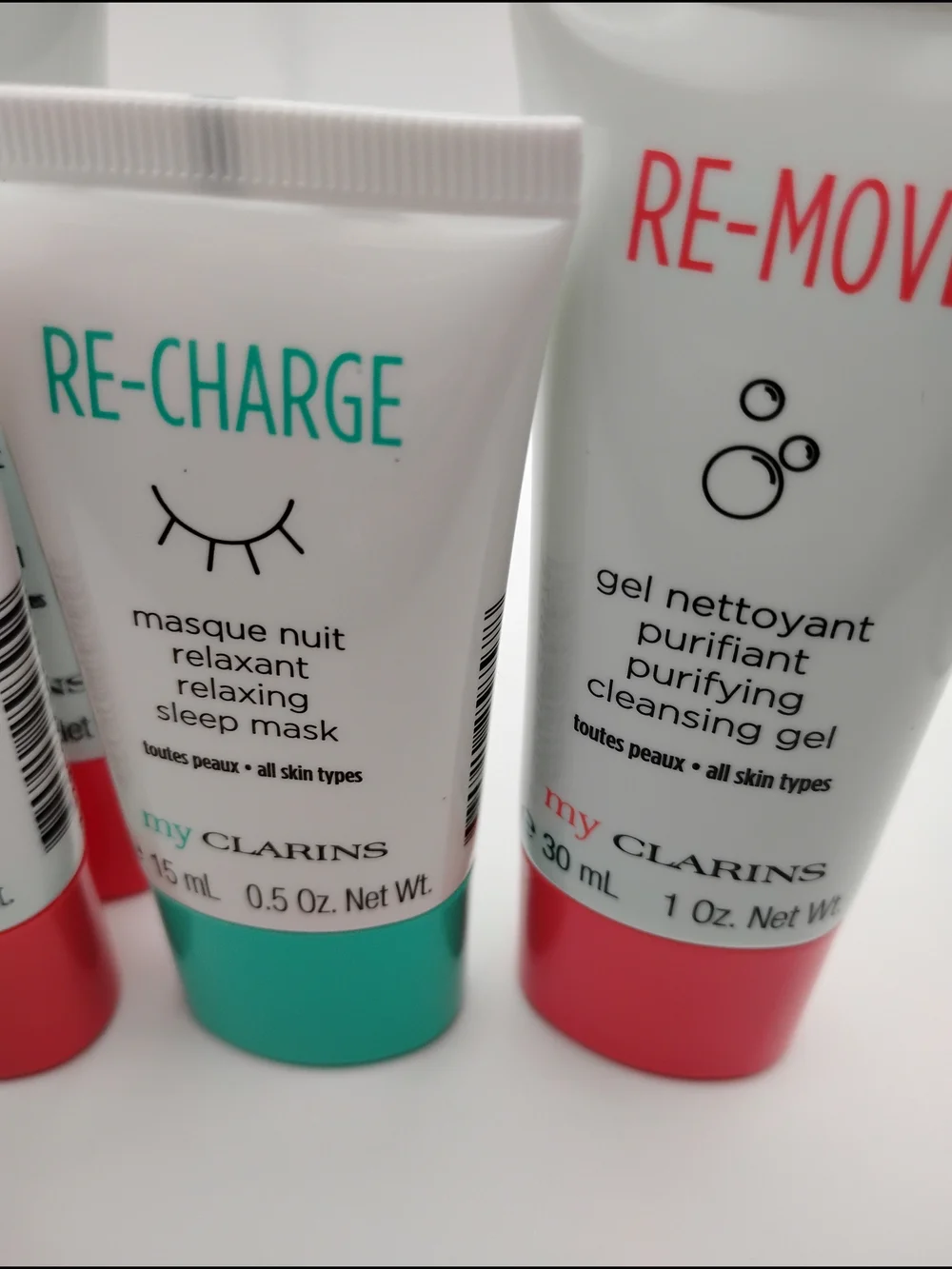 Clarins My Clarins RE-CHARGE, RE-BOOST, & RE-MOVE Facial Cleanser & Mask